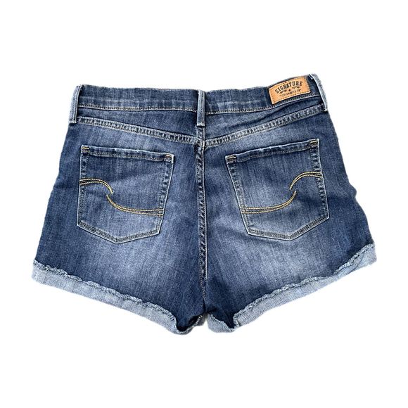 Signature by Levi Strauss & Co. High Rise Jean Shorts, Size 30in, Pre-owned - Picture 2 of 5